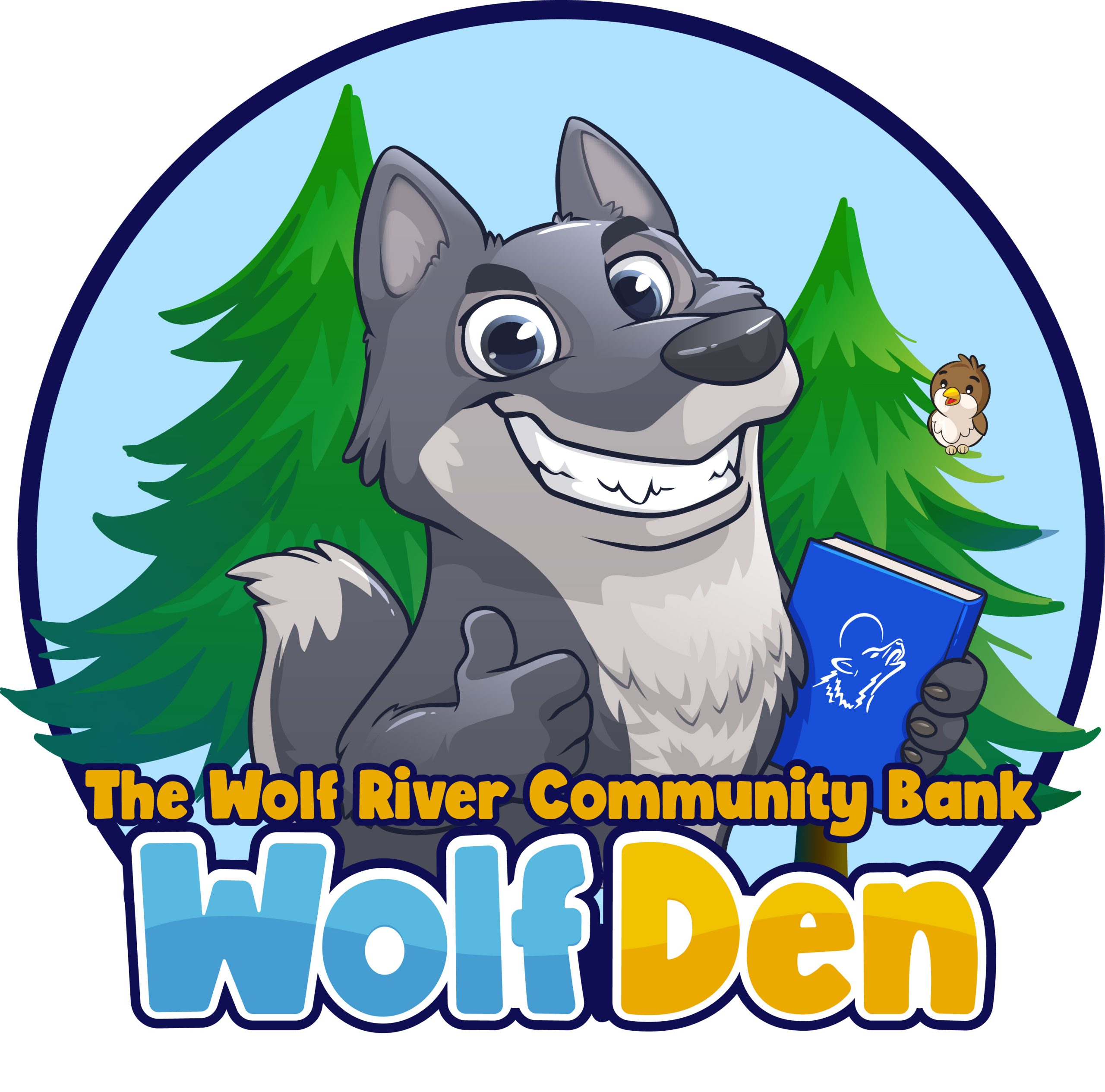 Wolf River Community Bank Wolf Den Logo