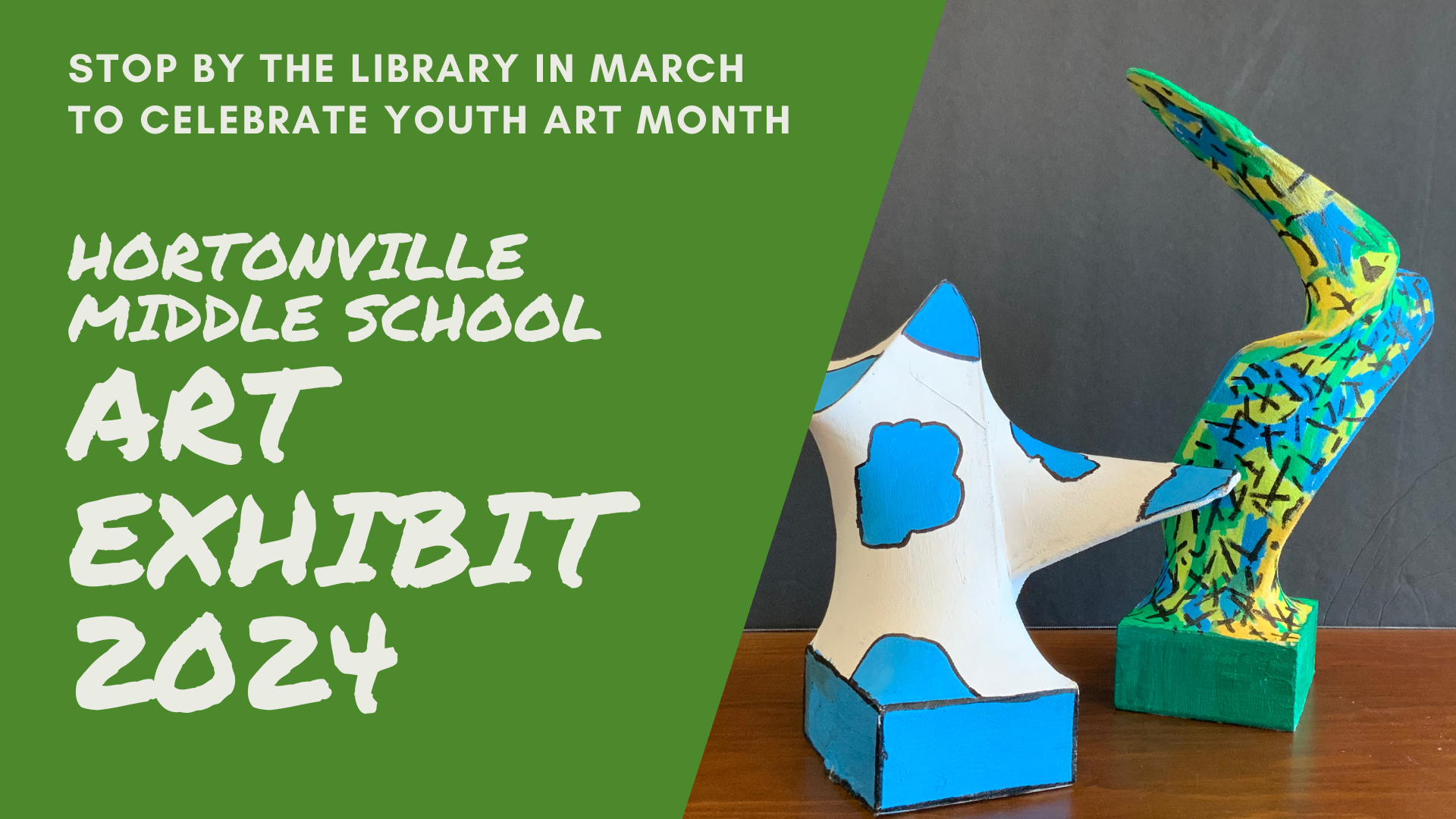 Hortonville Middle School Art Exhibit at the Library Hortonville